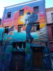 Hostel backpackers ve městě Valparaíso