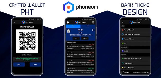 kryptoměna, Phoneum, Cloud Earning PHT, PHT, mobil, aplikace, krypto, Wallet